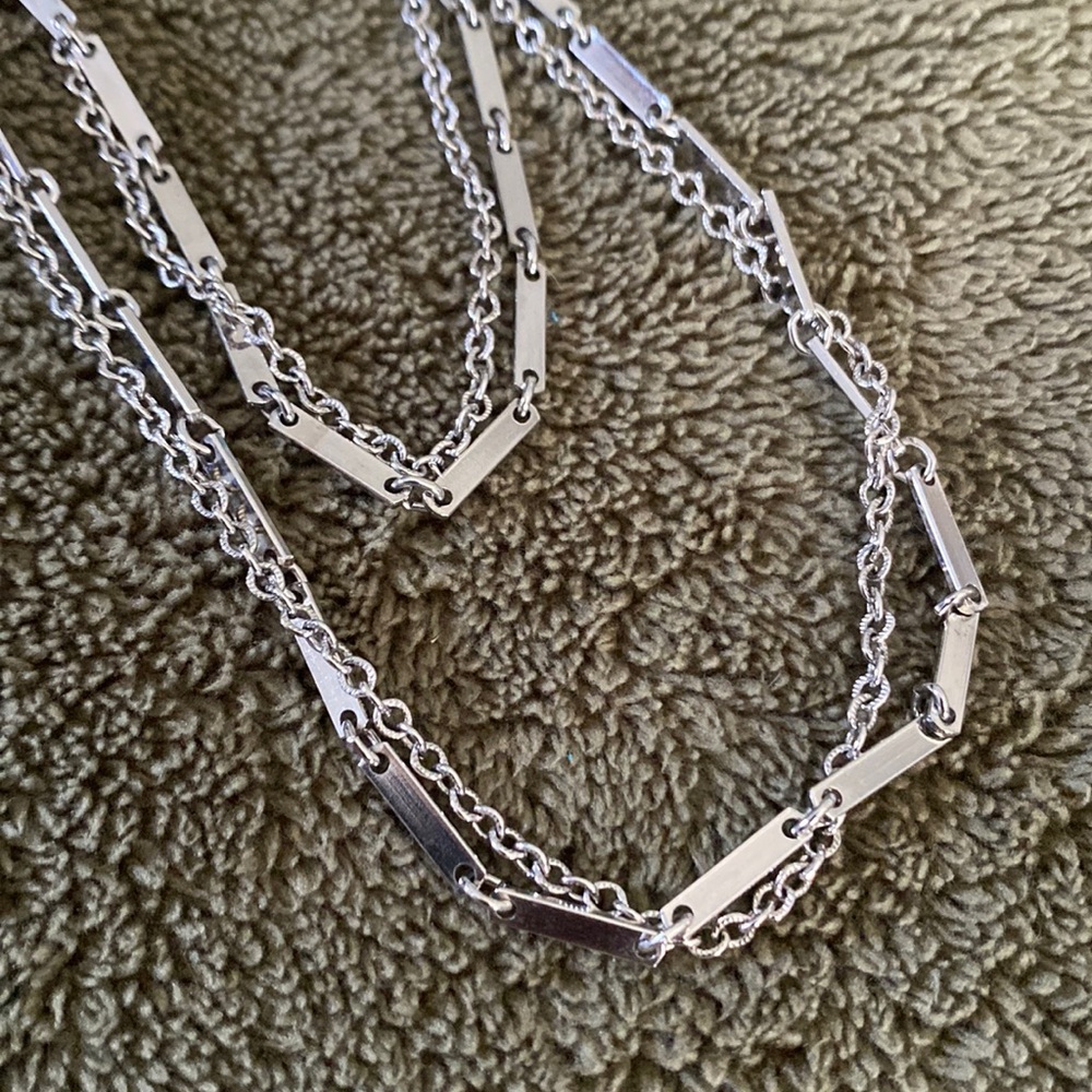 Trifari two chain vintage necklace from 1955-1969